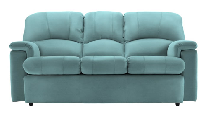 G Plan Chloe 3 Seater Sofa in Plush Airforce Fabric